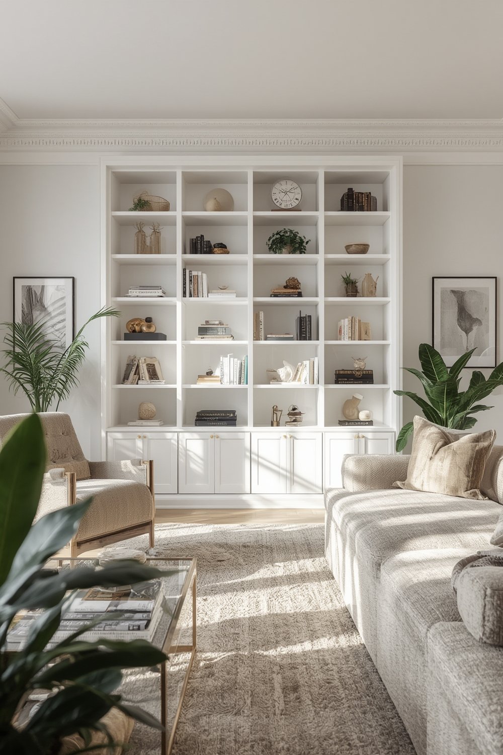 bookshelf white product view