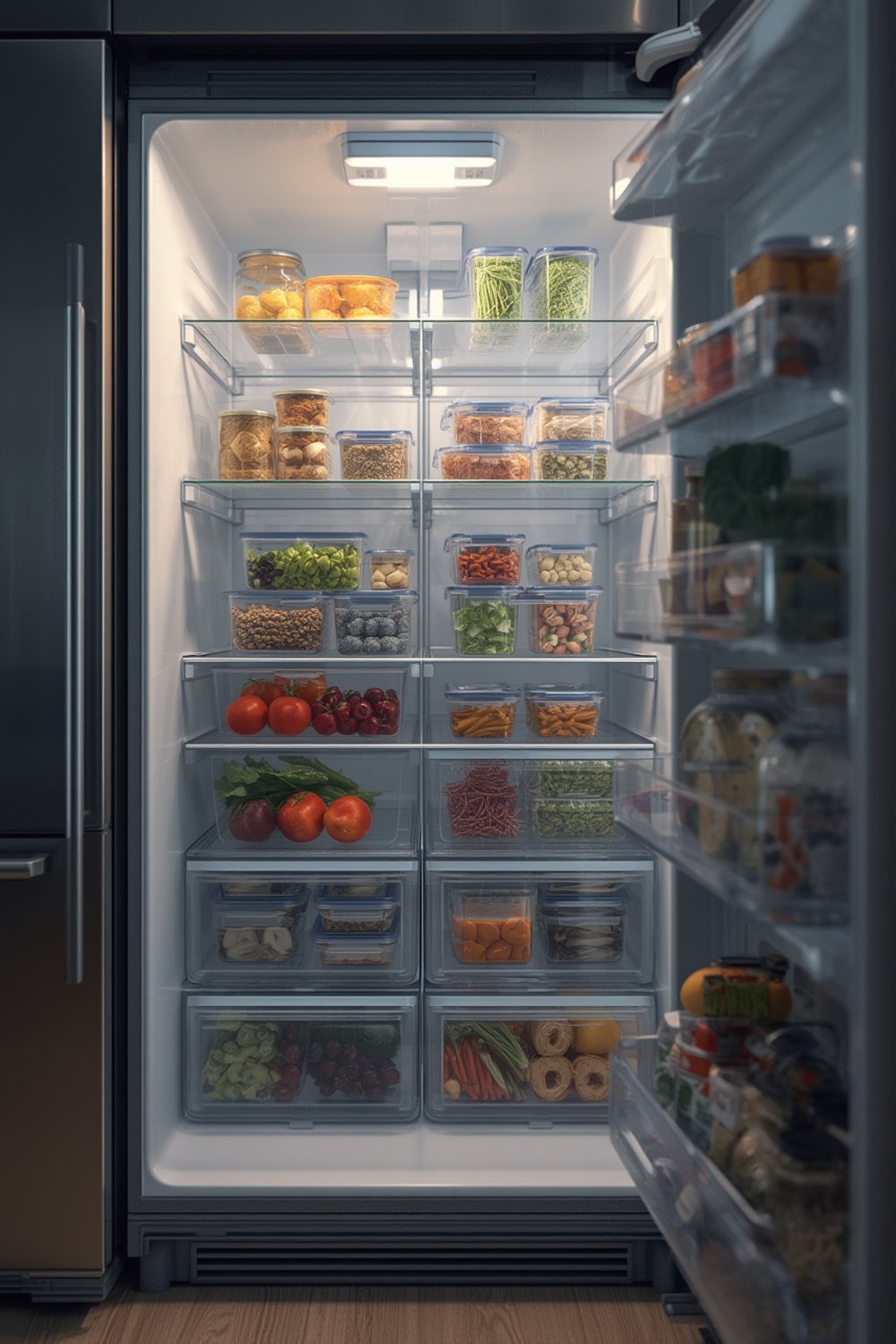 fridge storage containers - Illustration 1